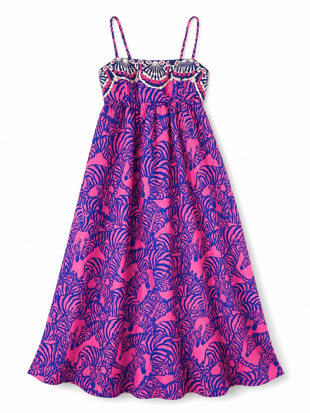 NWOT Lilly Pulitzer Hot Pink and Blue Printed Dress - Picture 4 of 10